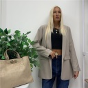 blazer con manica regolare bis